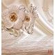 Wall murals diamond flowers in a warm nuance silk effect Wall murals diamond flowers in a warm nuance silk effect