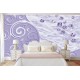Wall murals ornaments with scattered diamonds in a purple range Wall murals ornaments with scattered diamonds in a purple range