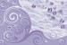 Wall murals ornaments with scattered diamonds in a purple range