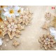 Wall murals diamond flower beige textured base Wall murals diamond flower beige textured base