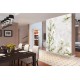 Wall murals cream orchids on wrinkled structure