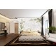 Wall murals cream orchids on wrinkled structure