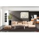 Wall mural big rose in cream colour