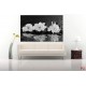 Wallpapers mural red roses and black spa stones