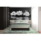 Wallpapers mural red roses and black spa stones