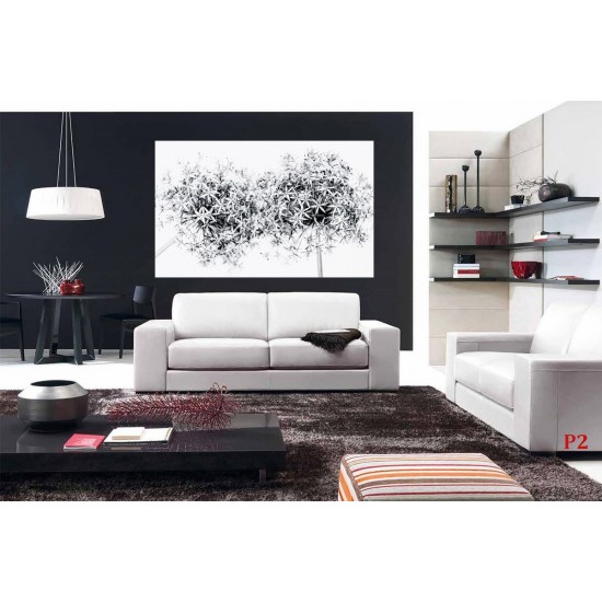 Wallpapers mural blossoms in grey gamut