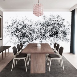 Wallpapers mural blossoms in grey gamut Wallpapers mural blossoms in grey gamut