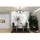 Photo mural delicate dandelion in grey gamut Photo mural delicate dandelion in grey gamut