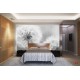 Photo mural delicate dandelion in grey gamut Photo mural delicate dandelion in grey gamut