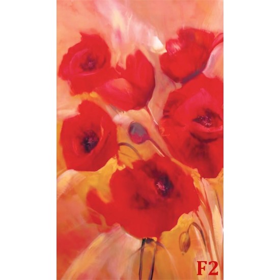 Wallpapers mural painted poppies 2