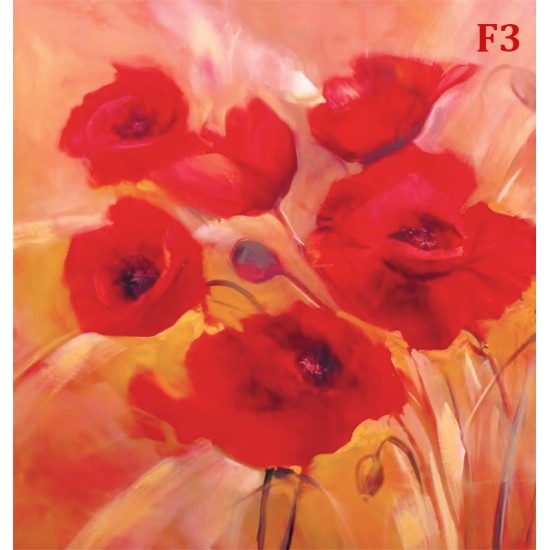 Wallpapers mural painted poppies 2
