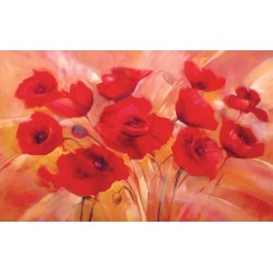 Wallpapers mural painted poppies 2