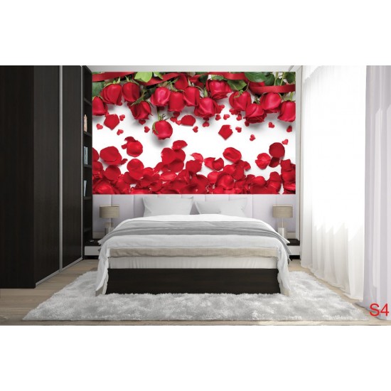 Wallpapers beautiful roses and hearts light background 