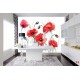 Wallpapers mural painted poppies Wallpapers mural painted poppies