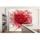 Wall mural red rose art Wall mural red rose art