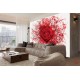 Wall mural red rose art Wall mural red rose art