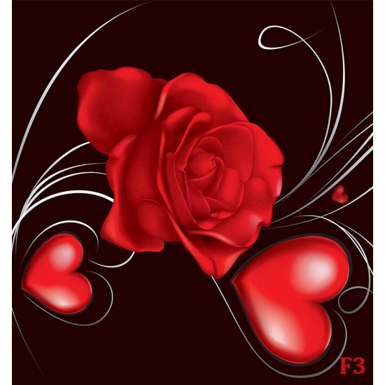 Wallpapers mural abstract red rose