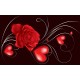 Wallpapers mural abstract red rose