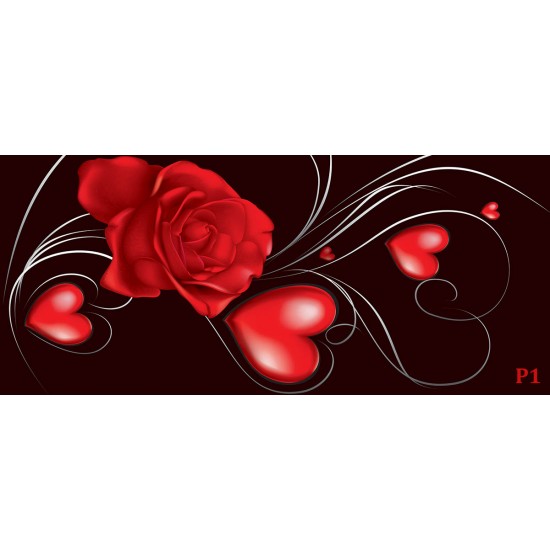 Wallpapers mural abstract red rose
