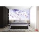 Photo mural orchids on a background of purple silk shade