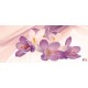 Photo mural light flowers on a background of purple silk shade
