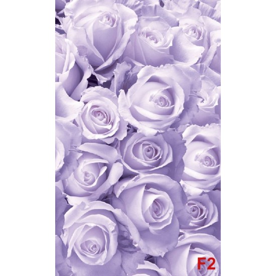 Photo murals a wall of purple roses