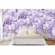 Photo murals a wall of purple roses