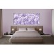 Photo murals a wall of purple roses
