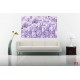 Photo murals a wall of purple roses