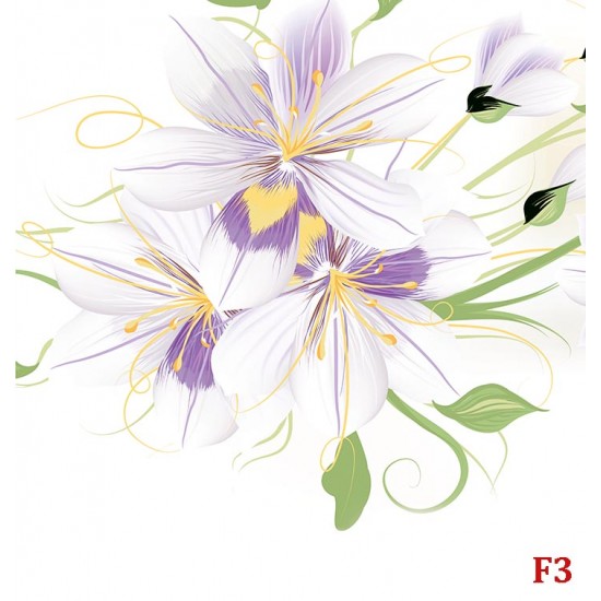 Wallpapers beautiful purple flowers in white backgroung 