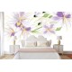 Wallpapers beautiful purple flowers in white backgroung 