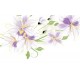 Wallpapers beautiful purple flowers in white backgroung 