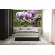 Wallpapers mural purple magnolia