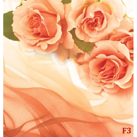 Wallpapers mural orange roses on silk Wallpapers mural orange roses on silk