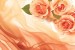 Wallpapers mural orange roses on silk