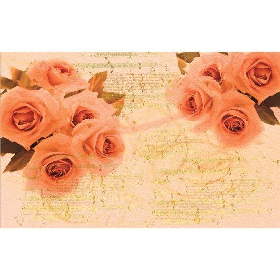 Wallpapers orange roses vintige style with notes Wallpapers orange roses vintige style with notes