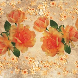 Wallpapers Vintage composition with orange roses
