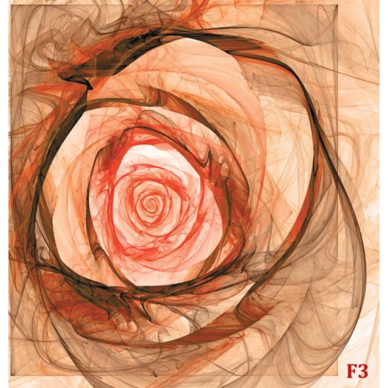 Photo mural modern abstraction rose in 2 colors Photo mural modern abstraction rose in 2 colors