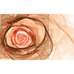 Photo mural modern abstraction rose in 2 colors Photo mural modern abstraction rose in 2 colors