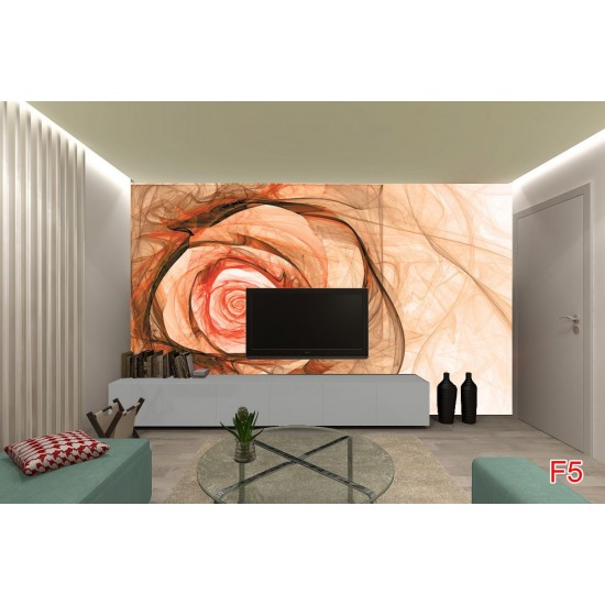 Photo mural modern abstraction rose in 2 colors Photo mural modern abstraction rose in 2 colors