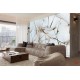 Wall murals beige dandelion scattered Wall murals beige dandelion scattered