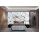 Wall murals beige dandelion scattered Wall murals beige dandelion scattered