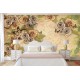 Wall mural vintage composition with romantic golden roses Wall mural vintage composition with romantic golden roses