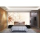 Wall mural big dandelion in beige gamut Wall mural big dandelion in beige gamut