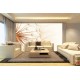 Wall mural big dandelion in beige gamut Wall mural big dandelion in beige gamut