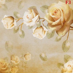 Wall murals painted roses vintage model
