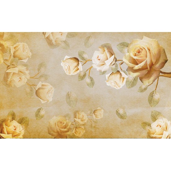 Wall murals painted roses vintage model Wall murals painted roses vintage model
