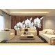 Wall mural orchid branch on wooden background 3