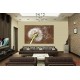 Wall mural big dandelion on brown background Wall mural big dandelion on brown background