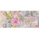 Wall mural retro card with roses in vintage style Wall mural retro card with roses in vintage style